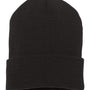 Yupoong Hats Unisex Cuffed Beanie - Black