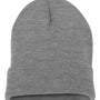 Yupoong Hats Unisex Cuffed Beanie - Heather Grey