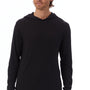Alternative Mens Vintage Keeper Long Sleeve Hooded T-Shirt Hoodie - Black - NEW
