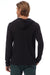 Alternative 5123 Mens Vintage Keeper Long Sleeve Hooded T-Shirt Hoodie Black Model Back
