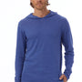Alternative Mens Vintage Keeper Long Sleeve Hooded T-Shirt Hoodie - Vintage Royal Blue - NEW