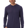 Alternative Mens Vintage Keeper Long Sleeve Hooded T-Shirt Hoodie - Navy Blue - NEW