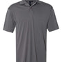 Sierra Pacific Mens Moisture Wicking Short Sleeve Polo Shirt - Steel Grey - NEW