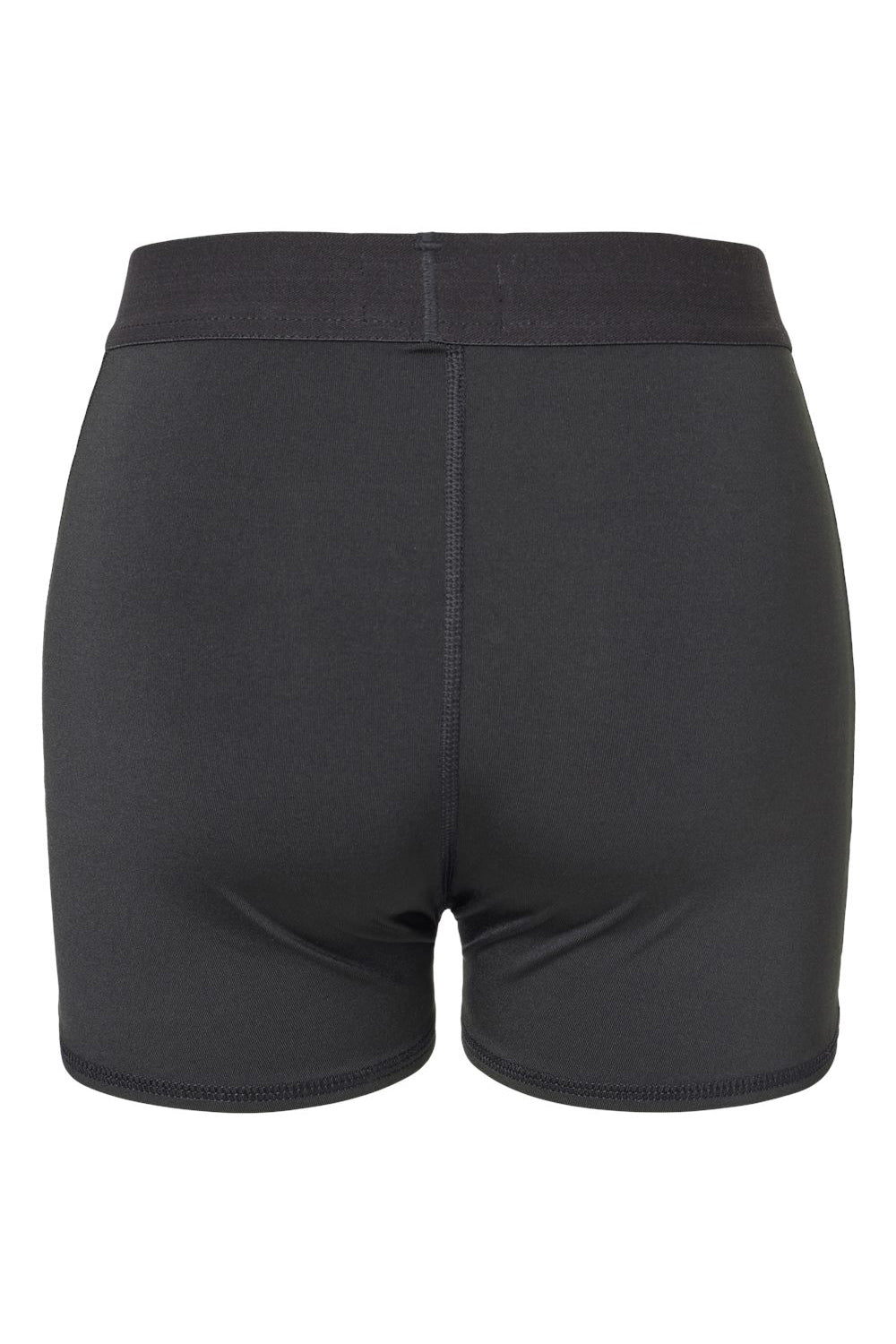 Badger 4629 Womens Moisture Wicking Pro Compression Shorts Black Flat Back