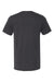 Bella + Canvas BC3415/3415C/3415 Mens Short Sleeve V-Neck T-Shirt Solid Dark Grey Flat Back