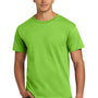 Hanes Mens Authentic Short Sleeve Crewneck T-Shirt - Lime Green