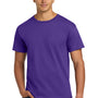 Hanes Mens Authentic Short Sleeve Crewneck T-Shirt - Purple