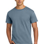 Hanes Mens Authentic Short Sleeve Crewneck T-Shirt - Stonewashed Blue