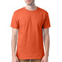 Hanes Mens Essential-T Short Sleeve Crewneck T-Shirt - Texas Orange