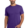 Hanes Mens Essential-T Short Sleeve Crewneck T-Shirt - Purple