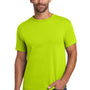 Hanes Mens Essential-T Short Sleeve Crewneck T-Shirt - Safety Green