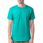 Hanes Mens Essential-T Short Sleeve Crewneck T-Shirt - Athletic Teal Green
