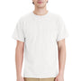 Hanes Mens Essential Short Sleeve Crewneck T-Shirt w/ Pocket - White - NEW