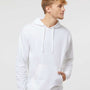 Independent Trading Co. Mens Hooded Sweatshirt Hoodie - White - NEW