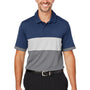 Puma Mens Cloudspun Highway Moisture Wicking Short Sleeve Polo Shirt - Navy Blue Blazer