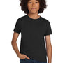 Hanes Youth Authentic Short Sleeve Crewneck T-Shirt - Black