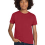 Hanes Youth Authentic Short Sleeve Crewneck T-Shirt - Deep Red