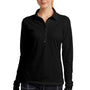 Nike Womens Stretch Tech Dri-Fit Moisture Wicking Long Sleeve Polo Shirt - Black