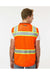 Kishigo S5002-5003 Mens Premium Black Series Surveyors Vest Orange Model Back