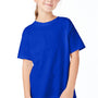 Hanes Youth Essential-T Short Sleeve Crewneck T-Shirt - Athletic Royal Blue