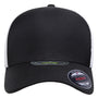 Flexfit Hats Mens UniPanel Stretch Fit Hat - Black/White