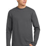 Hanes Mens Authentic Long Sleeve Crewneck T-Shirt - Smoke Grey