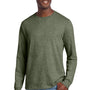 Jerzees Mens Premium Blend Moisture Wicking Long Sleeve Crewneck T-Shirt - Heather Military Green