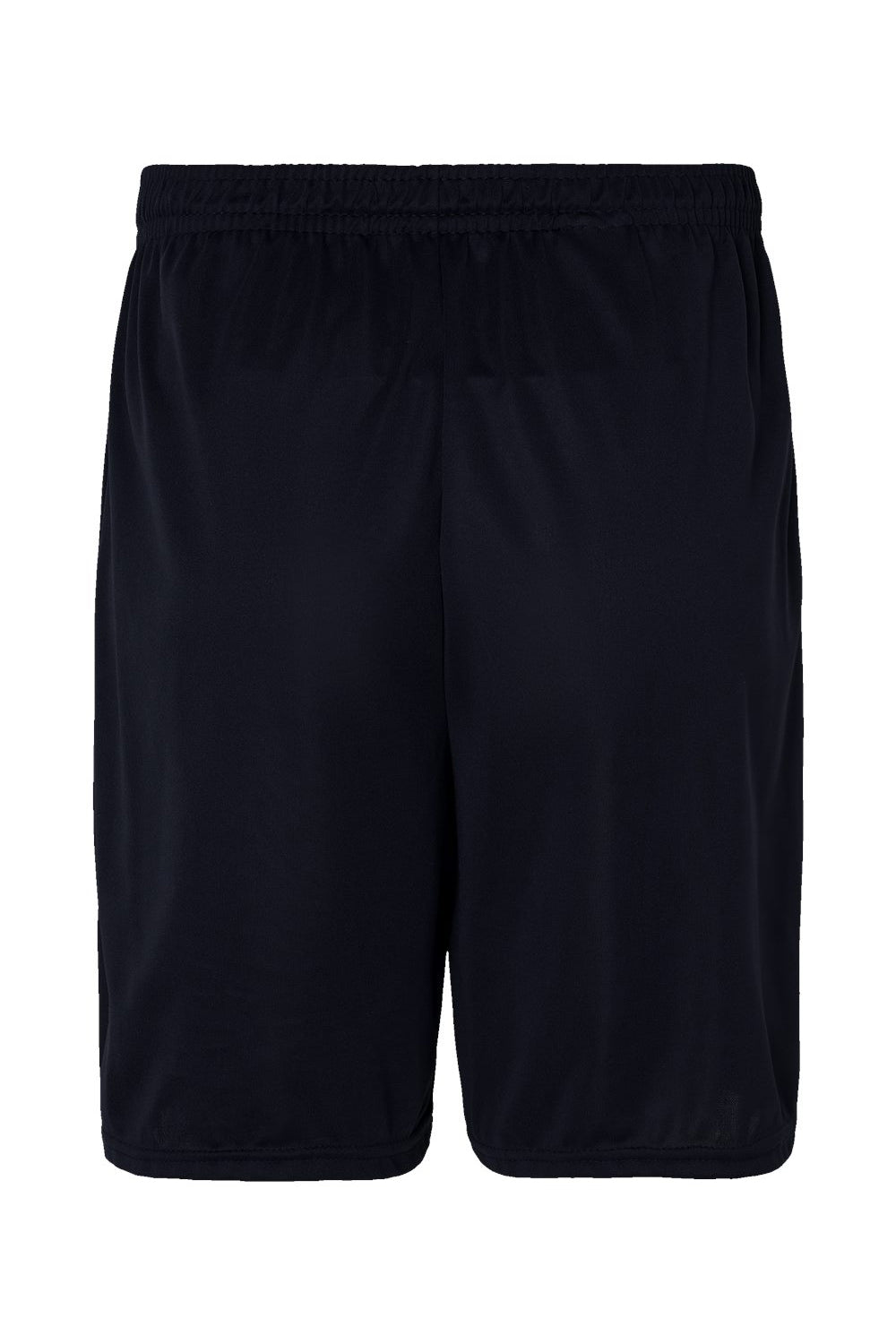 Augusta Sportswear 1425 Mens Octane Moisture Wicking Shorts Black Flat Back