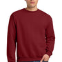 Jerzees Mens NuBlend Fleece Crewneck Sweatshirt - Cardinal Red