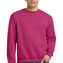 Jerzees Mens NuBlend Fleece Crewneck Sweatshirt - Cyber Pink