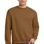 Jerzees Mens NuBlend Fleece Crewneck Sweatshirt - Golden Pecan Brown