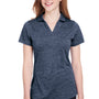 Puma Womens Icon Performance Moisture Wicking Short Sleeve Polo Shirt - Peacoat Blue