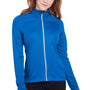 Puma Womens Icon Performance Moisture Wicking Full Zip Sweatshirt - Lapis Blue