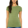 Bella + Canvas Womens The Favorite Short Sleeve Crewneck T-Shirt - Heather Green - Closeout