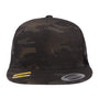 Yupoong Hats Mens Adjustable Trucker Hat - Multicam Black