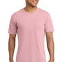Comfort Colors Mens Short Sleeve Crewneck T-Shirt w/ Pocket - Blossom Pink