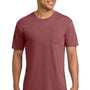 Comfort Colors Mens Short Sleeve Crewneck T-Shirt w/ Pocket - Brick Red