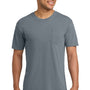 Comfort Colors Mens Short Sleeve Crewneck T-Shirt w/ Pocket - Granite Grey