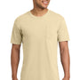 Comfort Colors Mens Short Sleeve Crewneck T-Shirt w/ Pocket - Ivory
