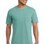 Comfort Colors Mens Short Sleeve Crewneck T-Shirt w/ Pocket - Seafoam Green