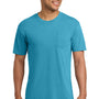 Comfort Colors Mens Short Sleeve Crewneck T-Shirt w/ Pocket - Sapphire Blue