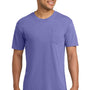 Comfort Colors Mens Short Sleeve Crewneck T-Shirt w/ Pocket - Violet Purple