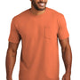 Comfort Colors Mens Short Sleeve Crewneck T-Shirt w/ Pocket - Melon Orange