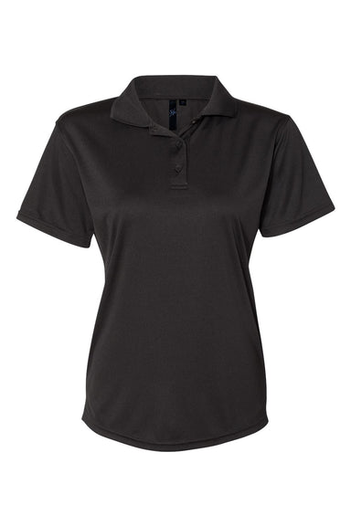 Sierra Pacific 5100 Womens Value Polyester Polo Black Flat Front