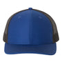 Richardson Mens Snapback Trucker Hat - Royal Blue/Black - NEW
