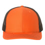 Richardson Mens Snapback Trucker Hat - Orange/Black - NEW