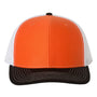 Richardson Hats Mens Snapback Trucker Hat - Orange/White/Black