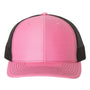 Richardson Hats Mens Snapback Trucker Hat - Hot Pink/Black