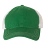 Richardson Mens Garment Washed Snapback Trucker Hat - Kelly Green/White - NEW