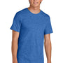 Port & Company Mens Short Sleeve Crewneck T-Shirt - Heather Royal Blue